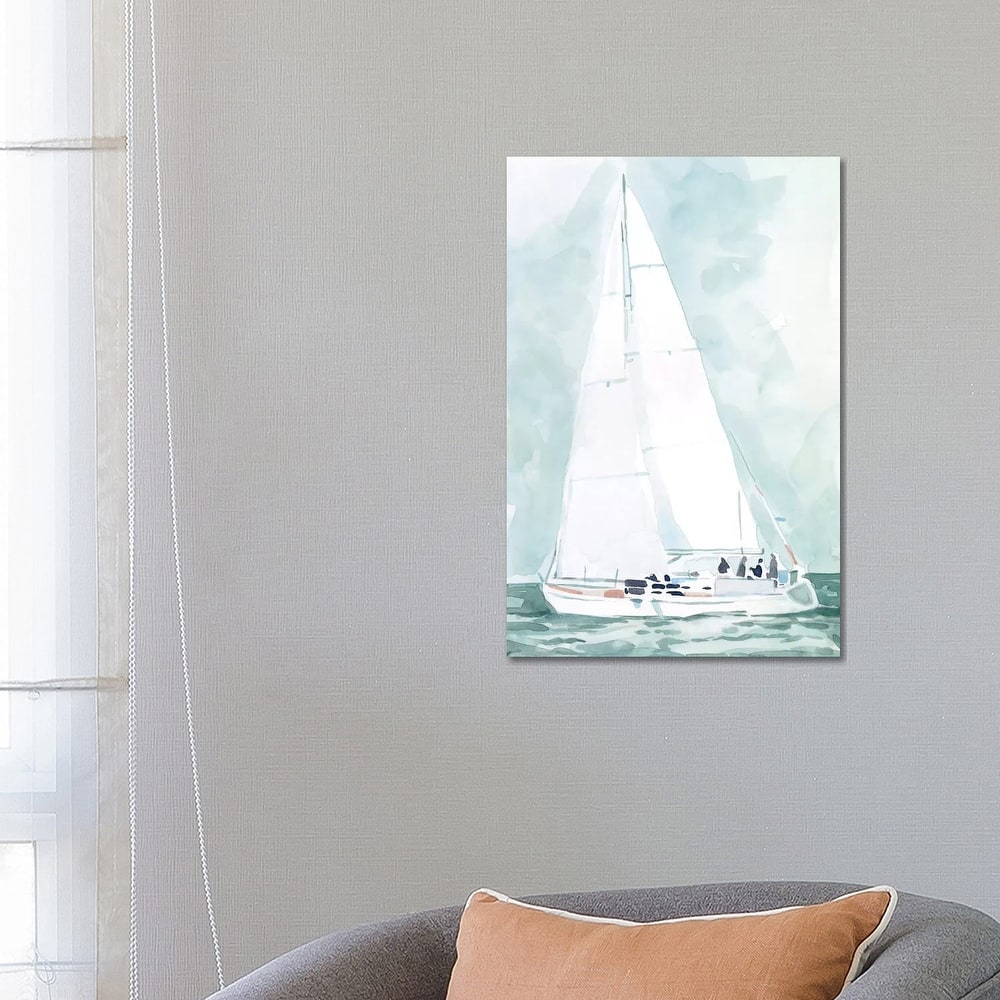 iCanvas "Soft Sailboat IV" by Emma Scarvey Canvas Print