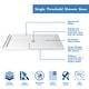 preview thumbnail 16 of 16, DreamLine SlimLine 32 in. D x 60 in. W x 2 3/4 in. H Single Threshold Shower Base - 32" x 60" Center
