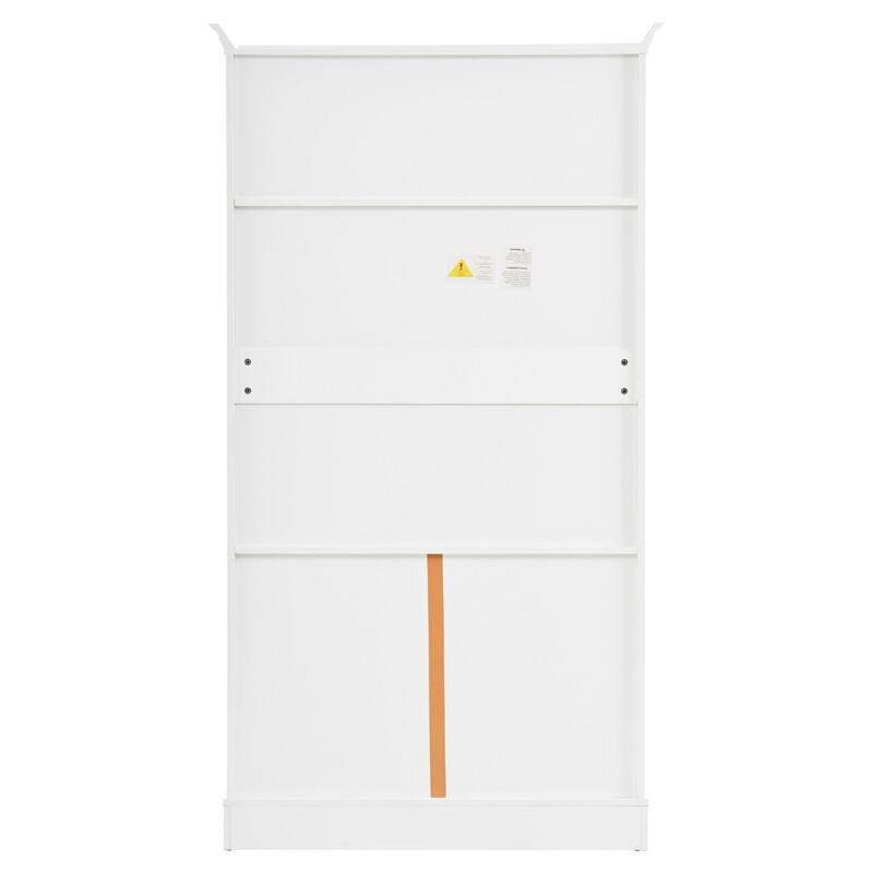 Farmhouse 72.6" Tall Kitchen Pantry with 4 Doors Storage Cabinet , 2 Drawers and Pull-out Trays for Cake Pan Storage Organizer