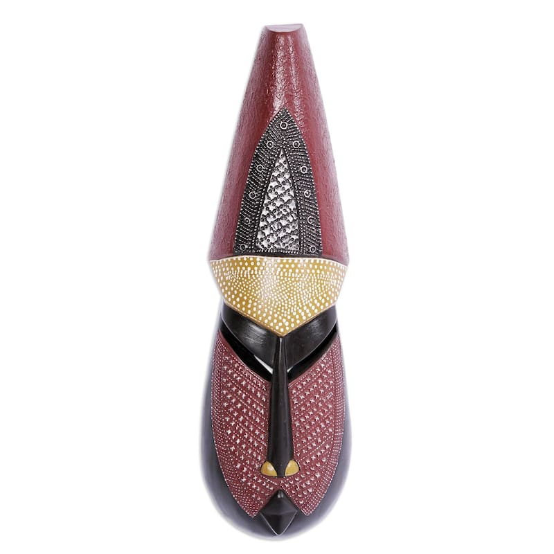 Novica Handmade Vim Lady Iii African Wood Mask