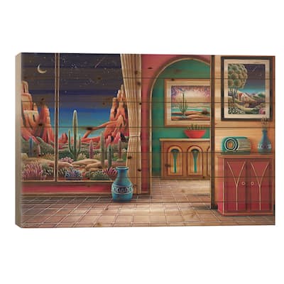 Radio Days XII Print On Wood by Andy Russell - Multi-Color