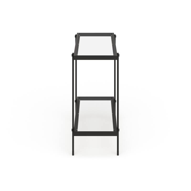Inez Steel and Glass Console Table