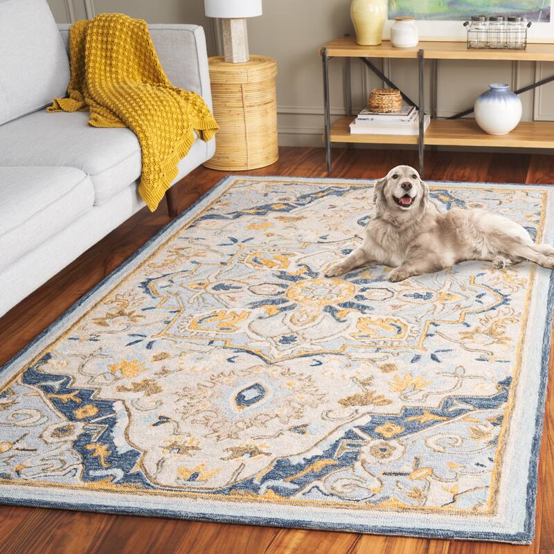 SAFAVIEH Handmade Metro Jullieta French Country Wool Rug