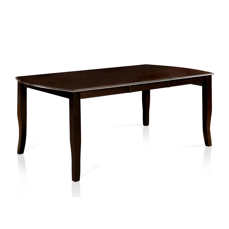 Furniture of America Zita Espresso 72-inch Wood Expandable Dining Table