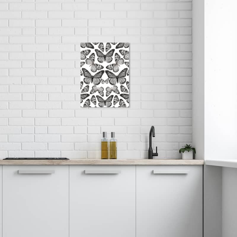 Wynwood Studio Canvas Animals Monarch Mirrors Black and Farmhouse Wall Art Canvas Print - 24 x 16