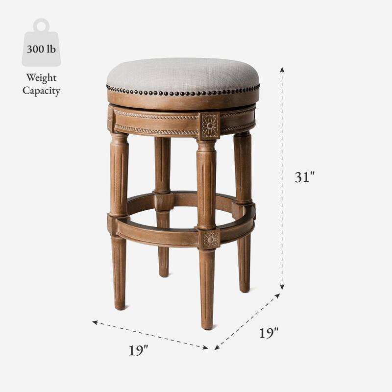 Maven Lane Pullman Backless Swivel Kitchen Stool
