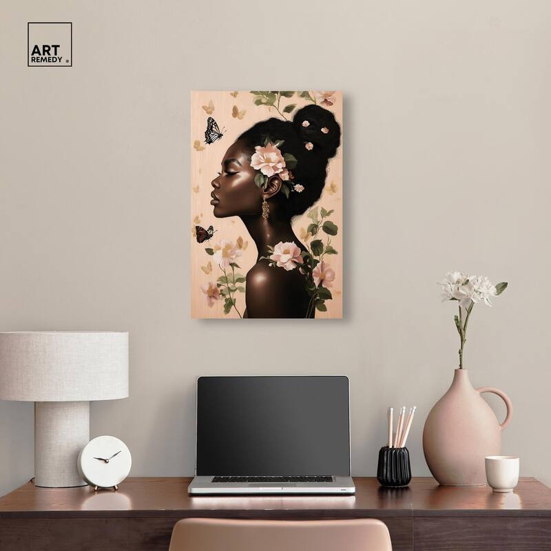 Apricot Whisper Canvas by Art Remedy, Gallery Wrapped
