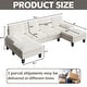 preview thumbnail 8 of 13, Furniwell Corduroy Modern U-section Modular Sofa