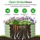 preview thumbnail 5 of 14, Aoodor 17'' Tall Aluzinc Metal Raised Garden Bed 42'' Round - Outdoor Open-Ended Base Garden Planter Box - N/A