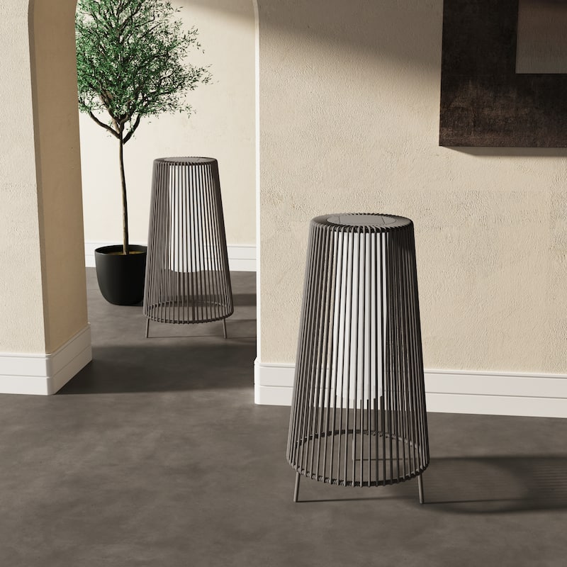 2 Pack Outdoor Waterproof Rattan Solar Light