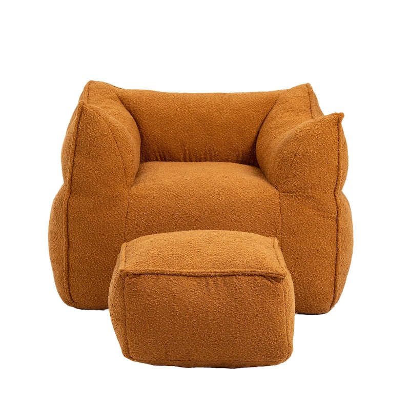 Adult and children's bean bag sofa, indoor and outdoor - Orange