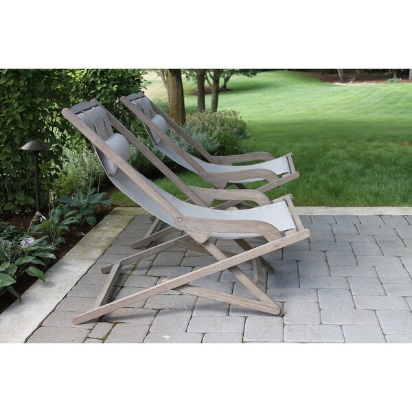 Nikki outdoor sales wood sling chair