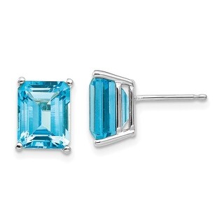 Details about   2 Emerald Cut Solitaire Classic Stud Natural Red Garnet Earrings 14k Yellow Gold