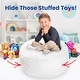 preview thumbnail 23 of 23, Cheer Collection Shaggy Bean Bag and Stuffed Animal Storage Case
