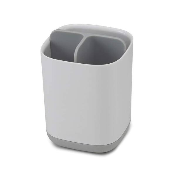 Shop Joseph Joseph 70509 Easystore Toothbrush Holder Bathroom Storage Organizer Caddy Small Gray Grey Overstock 29962706