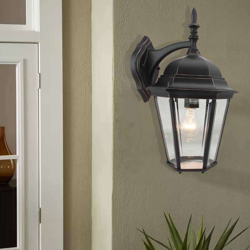 1 Light Outdoor Wall Lantern in Imperial Black