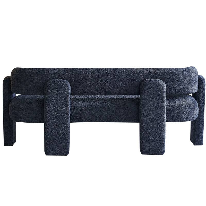 75" W Boucle Upholstery Modern Loveseat Sofa for Living Room