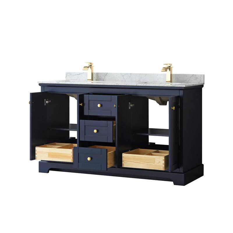 Wyndham Collection Avery 60" Free Standing Double Basin Vanity Set