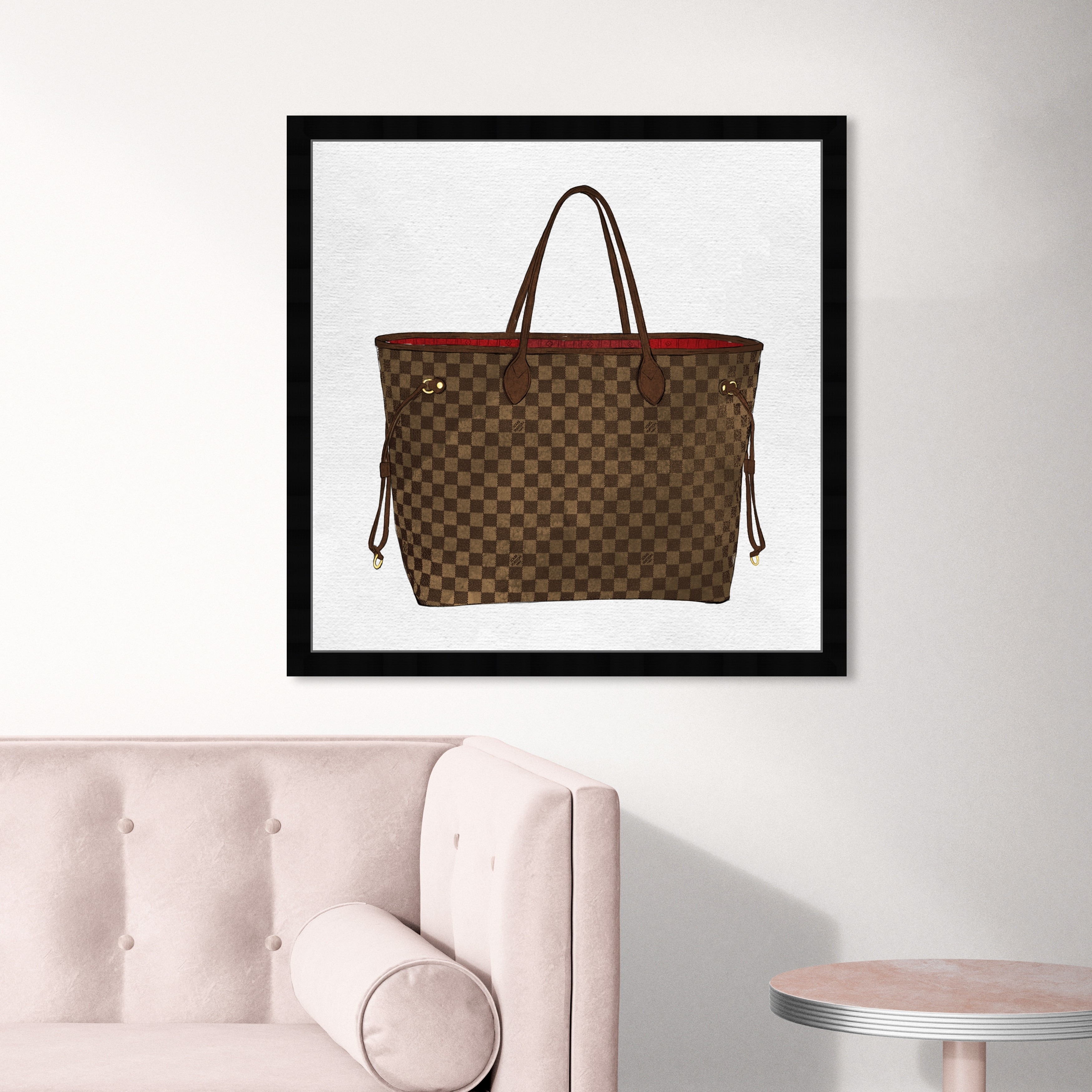 Oliver Gal 'Royal Handbag Chocolate' Fashion and Glam Wall Art Framed  Canvas Print Handbags - Brown, White - Bed Bath & Beyond - 31794723