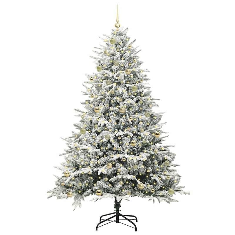 vidaXL ArtificialChristmasTree Green 50.5 x 50.5 x 180 cm PVC - 70.9