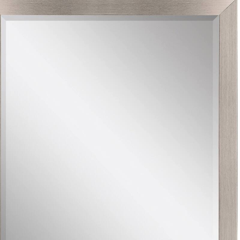 HomeRoots 42" Silver Framed Accent Mirror - 32.00 in. x 42.00 in. x 2.00 in.