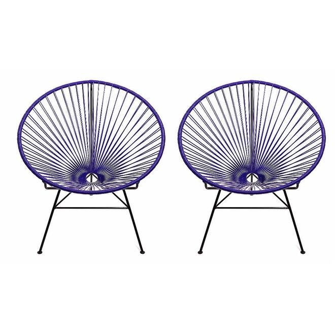 Acapulco Chair. Set of 2 - H34.5x W28.5x D32.75