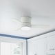 preview thumbnail 1 of 16, Hunter 44" Minimus Low Profile Ceiling Fan with LED Light, Handheld Remote - Contemporary, Transitional Fresh White