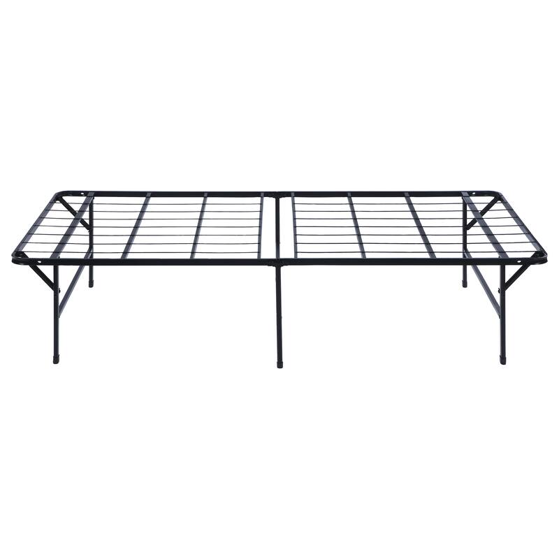 Mabel Metal Mattress Support Platform Bed Black