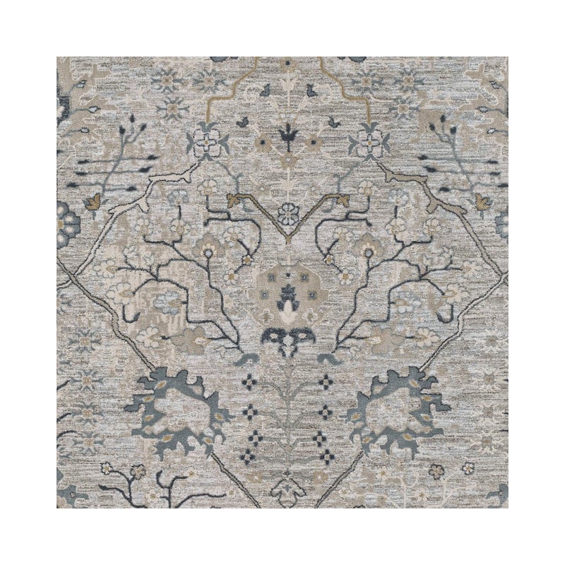 Brain Transitional Floral Area Rug