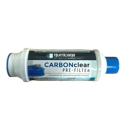 Hurricane Carbon Clear 10,000 Gallon Pre Filter for Hot Tub, Pool, and Pet Bath - 0.75
