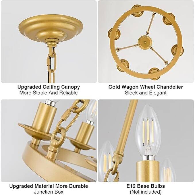 Luxury Wheel Chandelier, 16-54 Lights Single or Double Layer Round Pendant Light