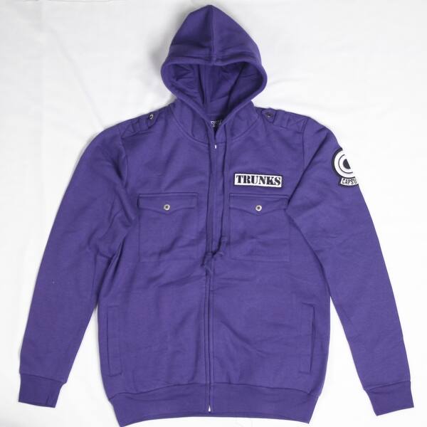 Shop Dragon Ball Z Capsule Corp Trunks Purple Zip Up Hoodie