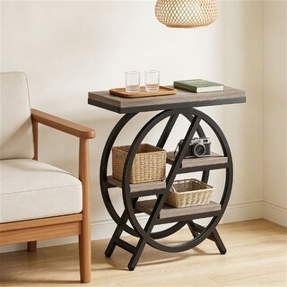Small Table With Racks Tea table, small side table, snack table, sofa table, coffee table ...