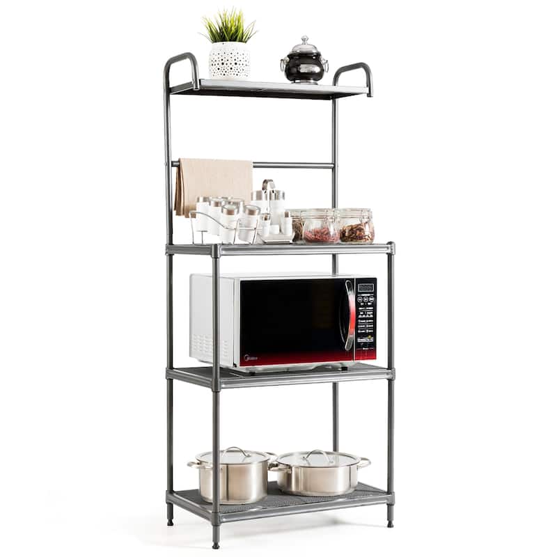 4-Tier Kitchen Microwave Storage Rack Oven Stand