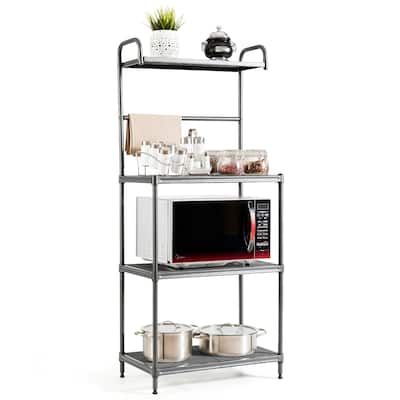 4-Tier Kitchen Microwave Storage Rack Oven Stand