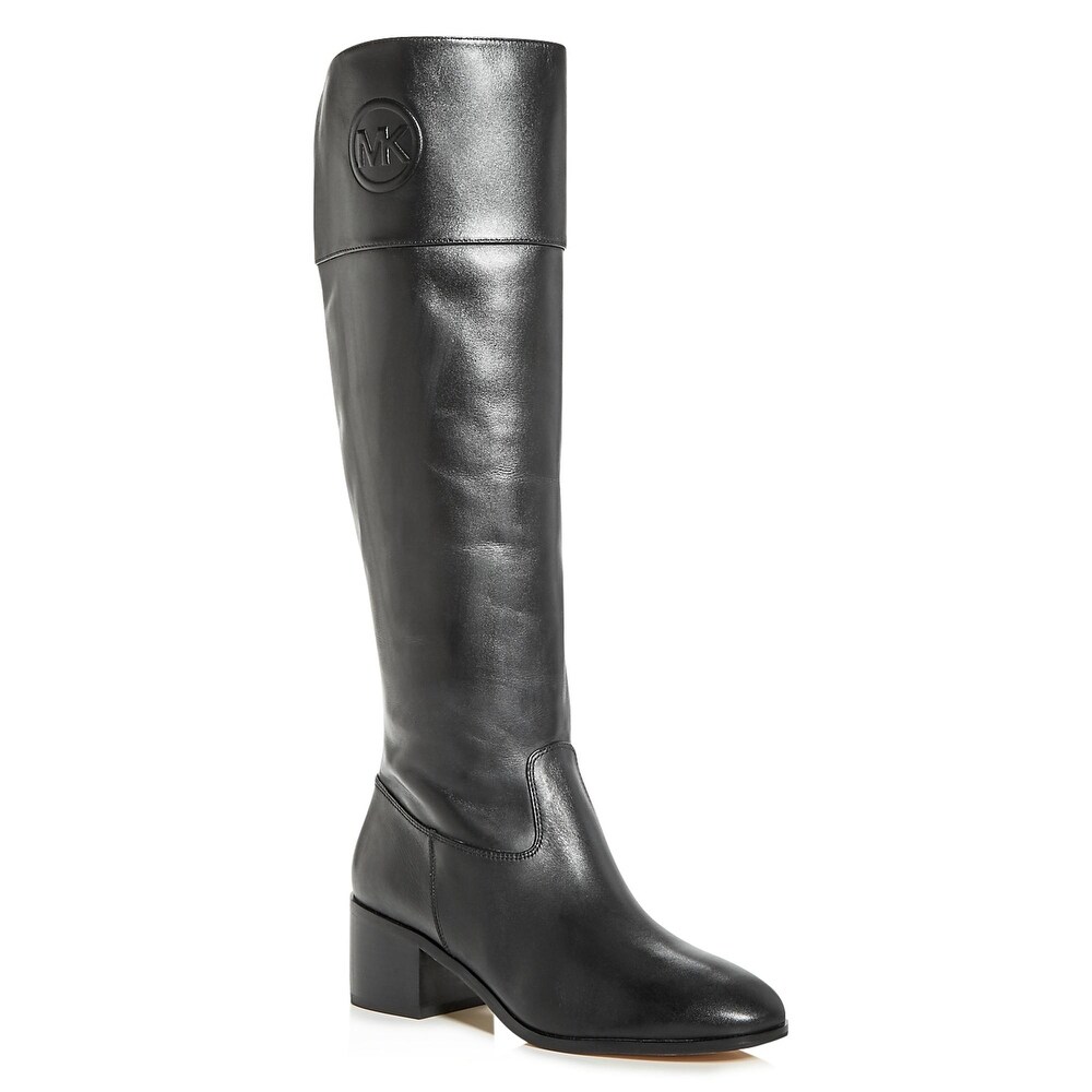 michael kors tall black boots