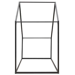 Twin Metal House Bed with Low Platform Design