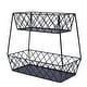 preview thumbnail 1 of 5, Mikasa Gourmet Basics Lattice Farm 2-Tier Basket