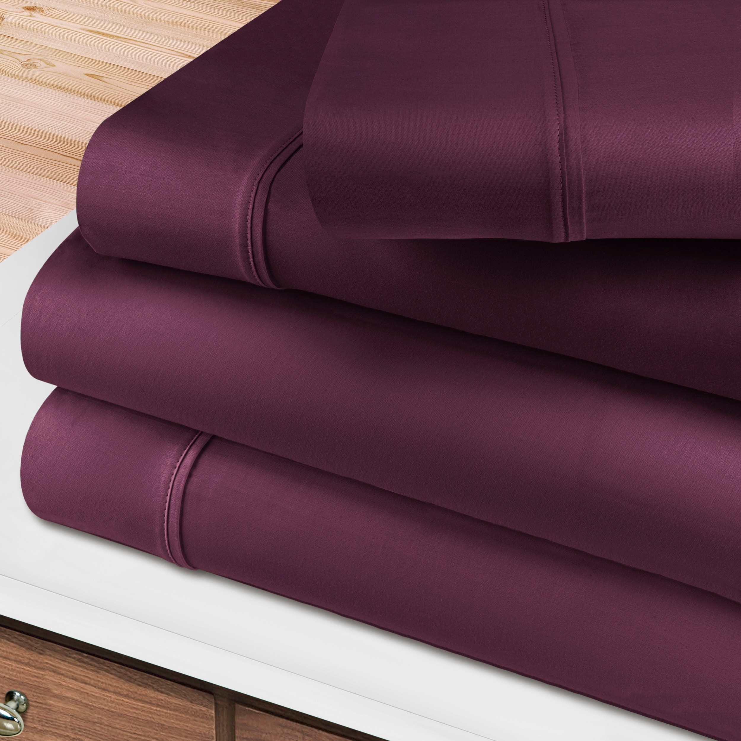 Egyptian Cotton 400 Thread Count Solid Bed Sheet Set by Superior On Sale Bed Bath Beyond 6058661