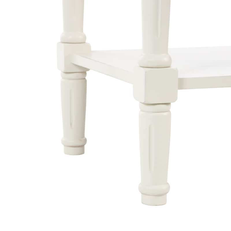 Marble Accent Table with Bronze Metal Legs - Brown - Roche River Decor