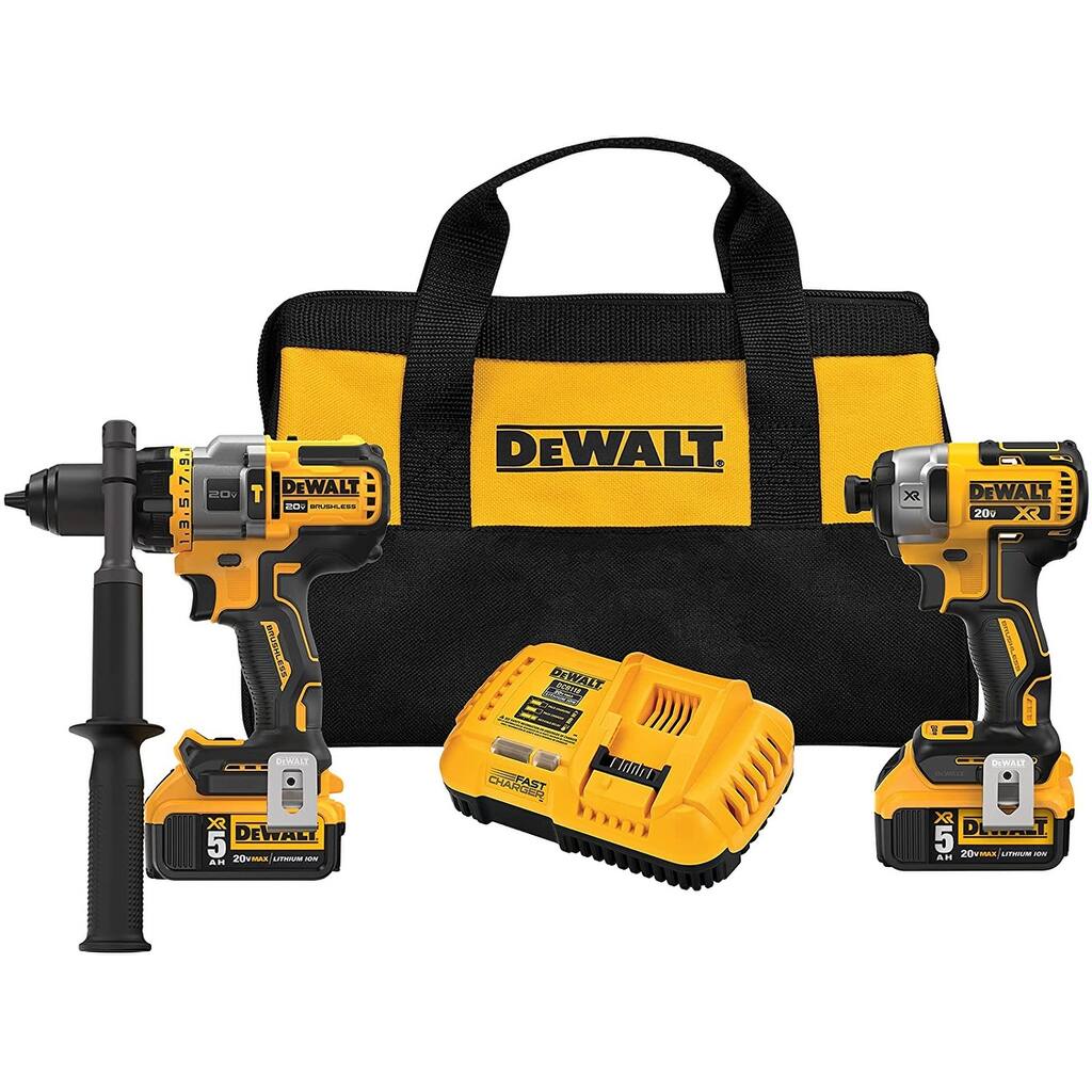 Dewalt Flexvolt Advantage 20V MAX Combo Kit with Hammer Drill & Impact Driver, 5.0-Ah, 2-Tool - N/A