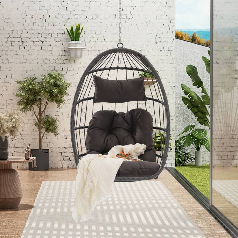 Outdoor Garden rattan Egg Swing Chair
