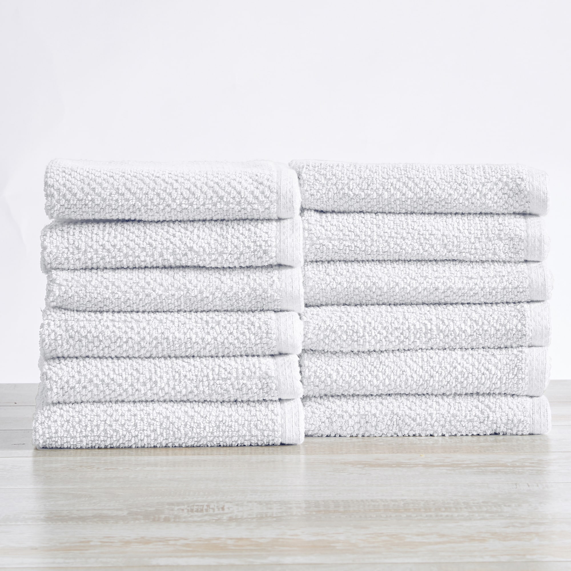 Tens Towels Luxe, 4 PC Dark Grey XL 30x60 Inches Popcorn Textured Bath  Towels Extra Large, 100% Cotton, Absorbent and Quick Dry, Ultimate Luxury
