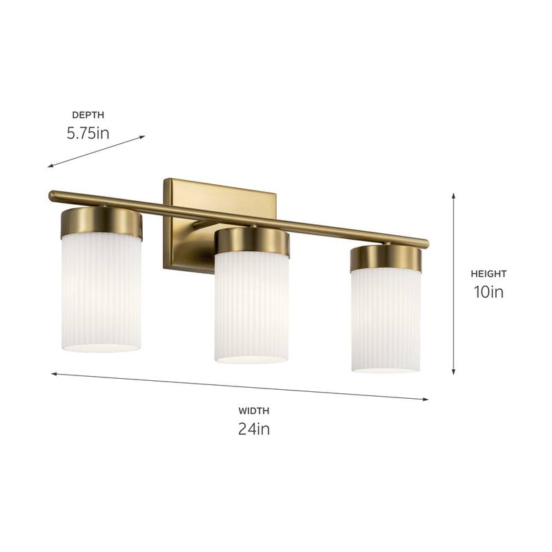 Kichler 55112 Ciona 3 Light 24" Wide Bathroom Vanity Light