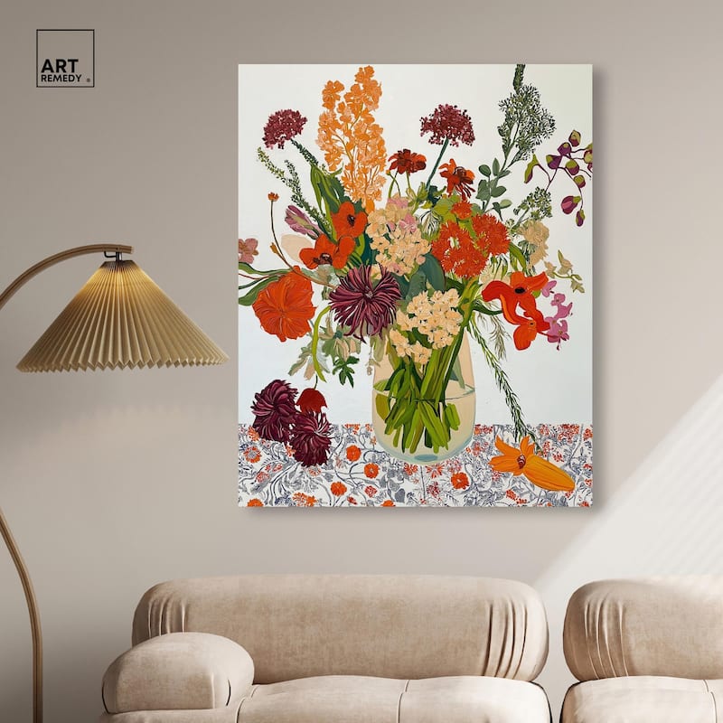 Abundant Blossom Canvas by Art Remedy, Gallery Wrapped