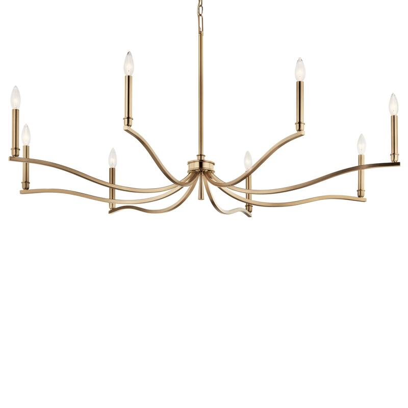 Kichler 52697 Malene 8 Light 52" Wide Taper Candle Style Chandelier