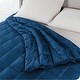 preview thumbnail 37 of 38, Bare Home Weighted Sensory Blanket 60x80 - 17lb - Minky Fleece Dark Blue