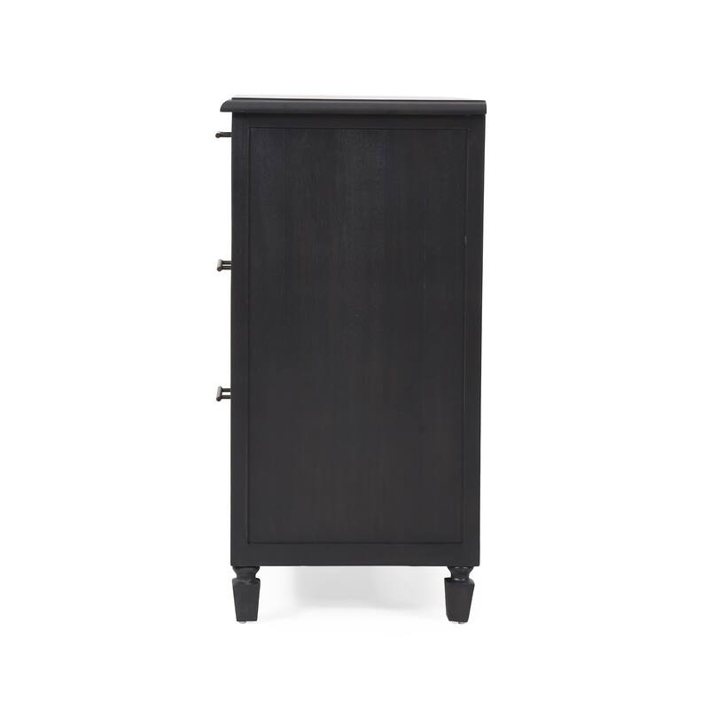 Newell Rustic Acacia Wood and Cane 3 Drawer Dresser by Christopher Knight Home