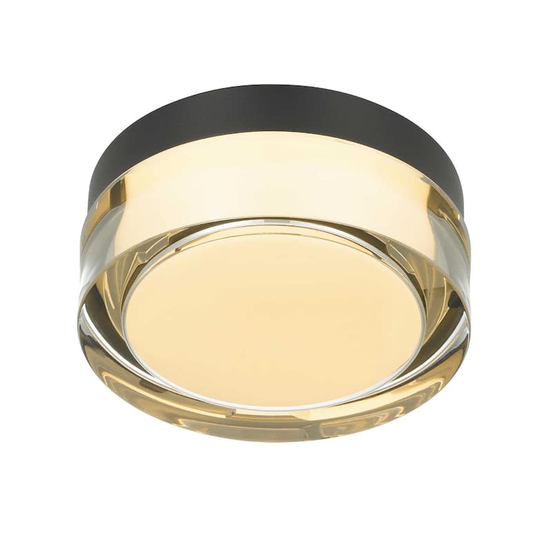 6-inch Black Inegrated LED Flush Mount