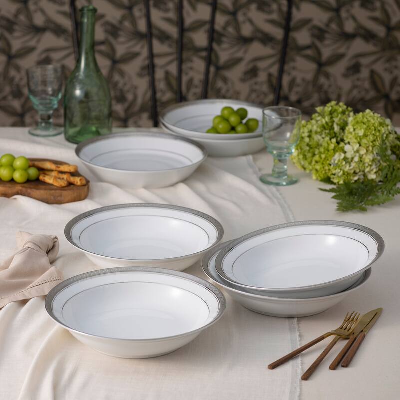 Crestwood Gold Set of 4 Rim Dinner Bowls, 10", 25 oz.